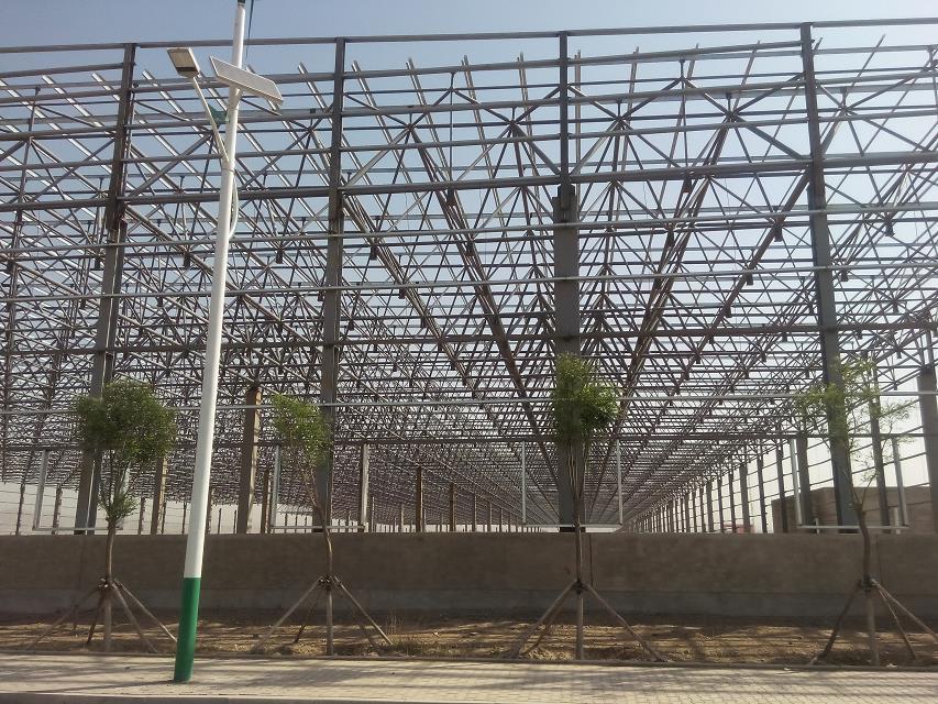 青铜峡汽车工业厂房网架